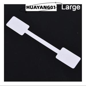 HUAYANG01 [2023 new HOT FASHION] 100PCS Giá Trắng nhãn thẻ với treo chuỗi Đồ trang sức văn phòng phẩm giày vải