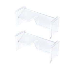 2PCS Transparent Glasses Storage Rack Can Be Stacked on the Desktop Wall-Mounted Sunglasses and Glasses Display Rack for Home Bedroom Decoration Glasses Storage Rack