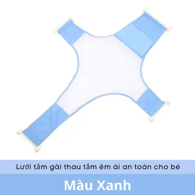Lưới Tắm Đỡ Lưng Gắn Chậu Cho Bé Sơ Sinh (Gấp Gọn Và Chống Trượt An Toàn Cho Bé)