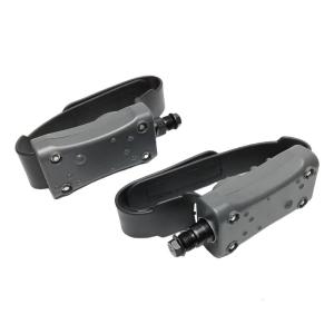 Indoor Cycling Pedals with Adjustable Straps Nonslip Fitness Accessories Plastic Texture for Exercise Bikes