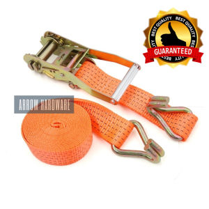 Ratchet Hook Tie Down Straps Heavy Duty Cargo Motorcycle Truck Tie-Down Belt Ratchet Straps