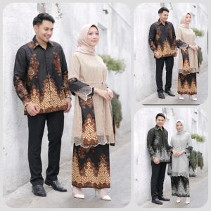 TERBARU - COD - Batik Couple New Danila / Baju Couple Terbaru 2020 / Batik Couple / Baju Batik Couple Pasangan / Baju Couple Pasangan / Baju kondanan couple 2020 / Baju couple 2021 / Baju kebaya couple pasangan / Brokat couple pasangan