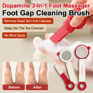 Multicolor 3 in 1 Foot Scrubber Multifunctional Foot File Foot Stone Special Foot Care Brush for Removing Dead Skin and Calluses三合一脚缝清洗刷搓脚器