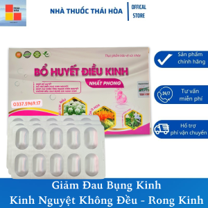 Viên Bổ Huyết Điều Kinh Nhất Phong - Giảm Đau Bụng Kinh - Hổ Trợ Rối Loạn Kinh Nguyệt - Hộp 30 Viên