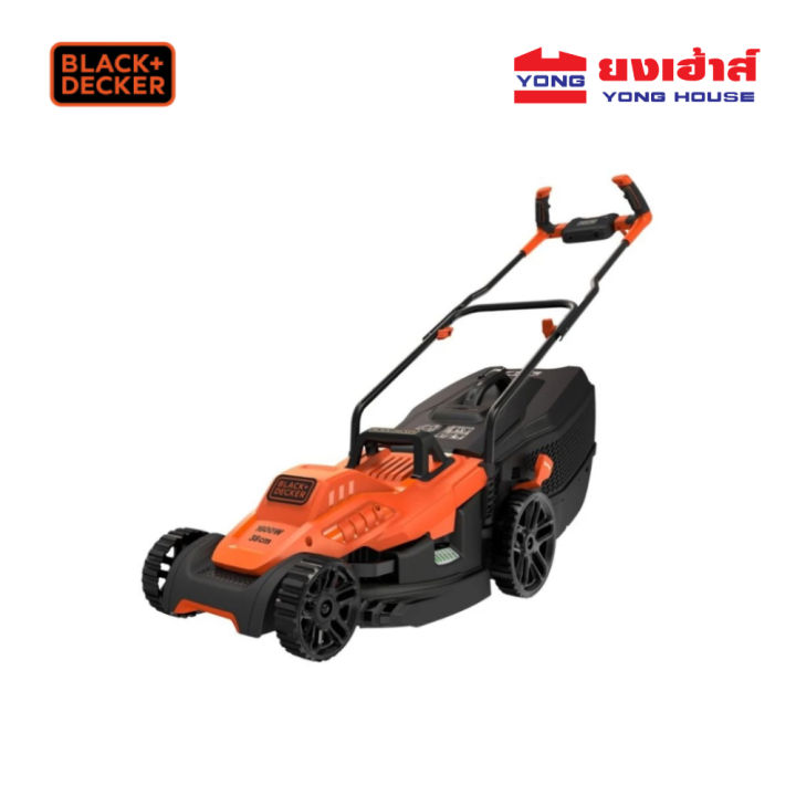 รถตัดหญ้าไฟฟ้า BLACK&DECKER BEMW471BH-B1 1600W สำหรับสวนขนาดใหญ่