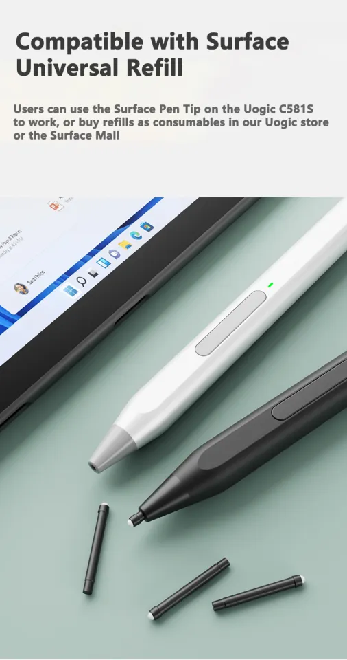 C581S】Uogic Stylus Pen for Microsoft Surface Slim Lightweight