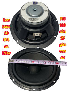 Loa bass 20 BM từ 100 côn 29 gân cao su - giá 1 cái - loa bass 2 tấc