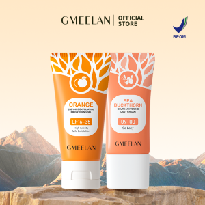 GMEELAN 3PCS Kits Exfoliating Gel 1 Menit 50g*1+Krim pemutih Lazy Cream 30g*2