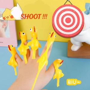 New Finger Ejection Turkey Toy Funny Finger Slingshot Bird Flying Slingshot Chick Puzzle Game Toy