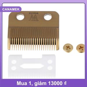 【CANAMEK】 1 bộ tóc Clipper lưỡi vàng với lưỡi gốm cho Cordless Clipper