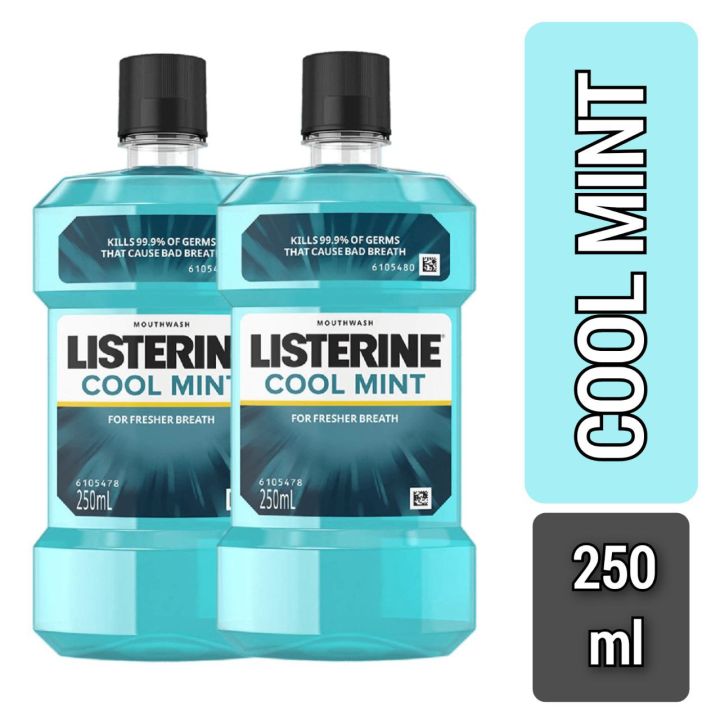 Listerine Mouth Wash Cool Mint 250ml (Bundle of 4) | Lazada Singapore