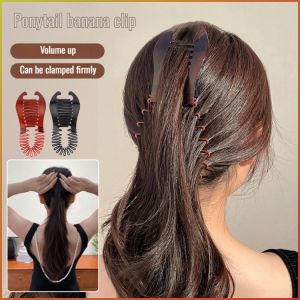 Hairpin High-end Headdress Multi-purpose Simplicity Fixed Hairstyles Banana Clip Vertical Multi-clamp