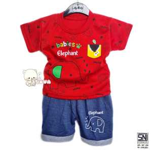 JOVA BAJU BAYI LAKI LAKI  SETELAN ANAK COWO LUCU STELAN COWOK  6 12 BULAN  KEREN TRENDY KEKINIAN GAJAH