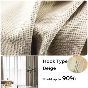 Art Living SG Stcok 1 PC Hook / Eyelet Type Blackout Curtain Artistic Curtain Living Room Curtain Bedroom Curtain