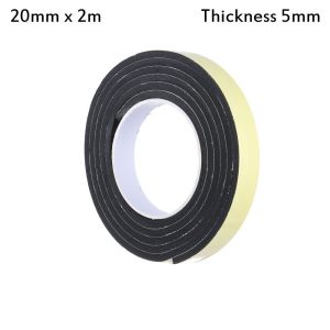 SPDD 1pcs Kitchen Bathroom Sound insulation Window Door Waterproof Foam Sponge Single Sided Adhesive Rubber Strip Tape Seal Strip