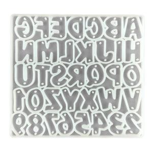 DIY Alphabet Earrings Keychain Silicone Mold DIY Art Crafts Letter Number Eardrops Danglers UV Resin Epoxy Mold