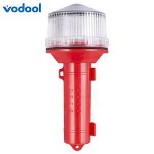 Solar Charging LED Flashing Torch Light 65 Degree Anti-Fog Multifunctional Signal Light Safe Sailing Light for Marine Navigation