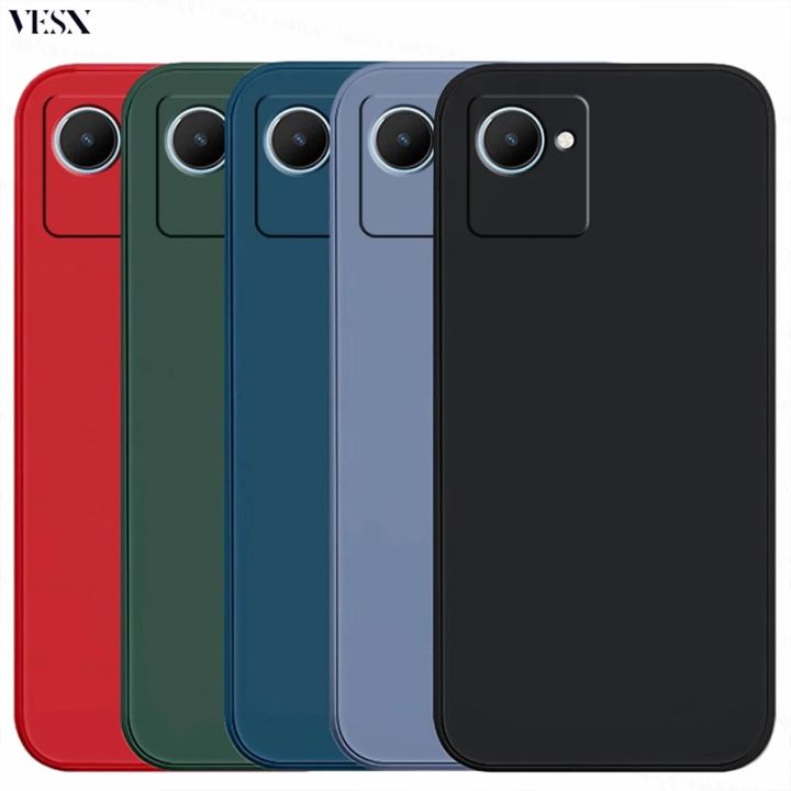 Ốp lưng Đường Viền Vuông Silicone Mềm Cho Realme C67 C65 C51 C53 C55 ...