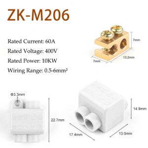 NOBLELUX Large Current High Power Splitter Universal Conductor Brass Quick Terminal Block Terminal Blocks Electrical