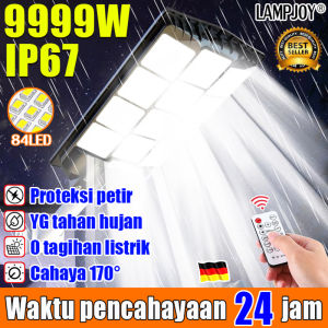 Super Terang Lampu Tenaga Surya LJ lampu jalan tenaga surya  Lampu Solar 9999W 84LED/124COB lampu tenaga surya tahan 24 jam led super terang (Tenaga Surya) Waterproof IP67（lampu taman outdoor Lampu Jalan LED Tenaga Surya Lampu Sensor Gerak Anti Air ）