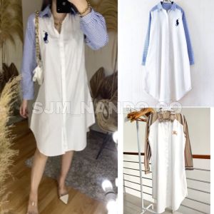 NANDO TUNIK POLOO & BURBERRYY BAHAN KATUN PREMIUM KUALITAS IMPORT LENGAN PANJANG FASHION MUSLIM KEKINIAN 628