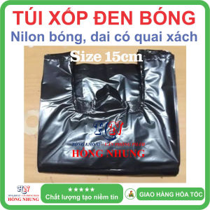 [05 kg] Túi nilon đen bóng loại 1 - Chất liệu nilon dai bóng đẹp chắc chắn cho bạn an tâm đóng hàng