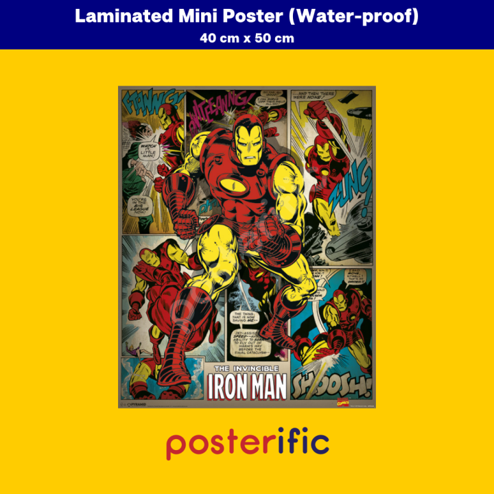 Iron Man: Marvel Comics (Retro) - Poster (40 cm X 50 cm) | Lazada