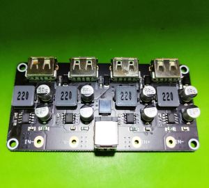 Mạch sạc nhanh QC 3.0 nguồn vào DC 6-32v hạ áp 4 cổng ra USB