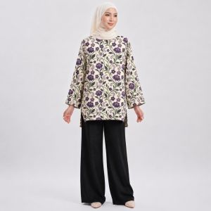 Blouse Muslimah Labuh & Selesa - Pilihan Terbaik ke Pejabat - Sesuai untuk OOTD & Gaya Santai