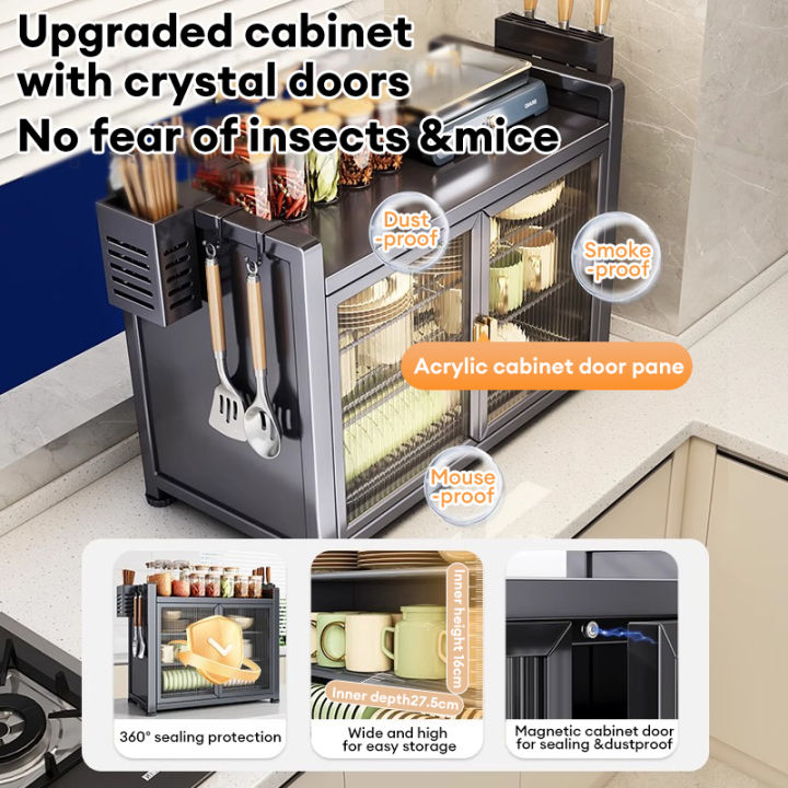 PANDH%203Tier%20Kitchen%20Dish%20Rack%20Cabinet%20Organizer%20Dustproof%20Multifunctional%20Countertop%20Kitchen%20Storage%20Cabinet%20-%20Image%207