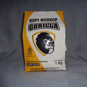 Kopi Bubuk Tubruk 500 325 160 Gram 1 Kg Gorilla Giras Java Robusta Warkop Kemasan Kecil Besar Pouch Murah Murni Gilingan Halus