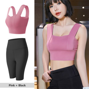 SUPERFLOWER Bộ Đồ Tập Yoga 2 Trong 1 Bộ Đồ Tập Gym Cho Nữ Quần Áo Tập Luyện Áo Ngực Quần Đùi Co Giãn Cạp Cao Trang Phục Chạy Bộ