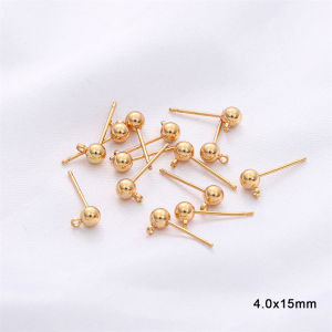 1 Pair Brass Pin Stud Earing Findings with 925 Sliver Pin Stoppers Connector For DIY Jewelry Making Accessories Supplies