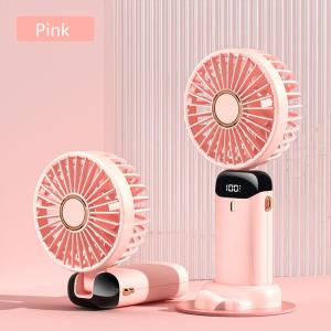 10000mAH Mini Fan Rechargeable Hand-held 5-Speed fan Portable Electric Fan Foldable Table fan with Aromatherapy (Can Hang Neck)