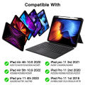 GOOJODOQ For iPad Magnetic Removable case with Bluetooth Backlit Trackpad Keyboard Compatible With iPad 7gen 8gen 9gen 10.2inch iPad Air3 10.5inch Air4/5 10.9inch iPad Pro 11/12.9. 