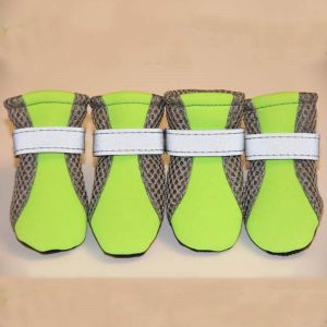 MANKA Super Soft Anti-slip for Small Large Dogs for Poodle Yorkshire Paw Protectors with Reflective Stripe Dog Shoes Dog Boots Pet Supplies Pet Rain Boots