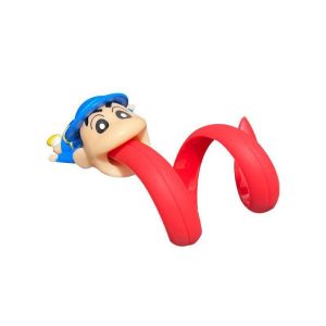 Crayon Shin-chan / Luffy Long Tongue Data Cable Storage / Crayon Shin-chan / Luffy USB Cable Wire Data Line Holder / Motorcycle Decoration
