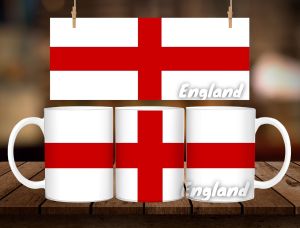 * 1 PC MUG WITH BOX * ENGLAND FLAG MUG DESIGN 11oz with BOX SOUVINER MUG