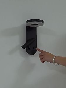 SXH  Bedroom Bedside Wall Lamp with Switch Rotatable Spotlight Modern Simple Creative Personality Hotel Guesthouse Project Room