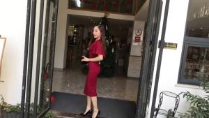 2023 HOT Korean Women White V-neck Christening Baptism Civil Wedding Gown Bridal Lace Dress