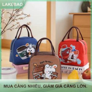 【LAKEBAO】 Phim Hoạt Hình Di Động Cách Nhiệt Túi Nhôm Phim Không Thấm Nước Hộp Ăn Trưa Lưu Trữ Túi Sinh Viên Xách Tay Dã Ngoại Hộp Cách Nhiệt Túi