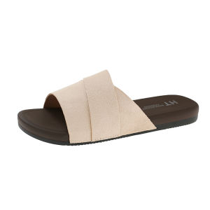 [Free Shipping] New WomenS Summer Slip-On Sandals Niche Flat-Soled Casual Slides 2026 Versatile And Minimalist Style