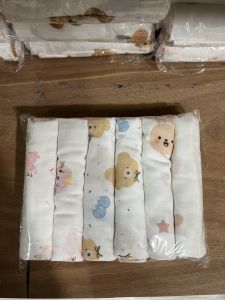 ผ้าอ้อมสาลู27*27นิ้ว #ผ้าอ้อมเด็ก #ผ้าอ้อมสาลูคอตตอน100% คละลายชายหญิง