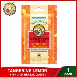Nin Jiom Pei Pa Koa (Tangerine Lemon) Herbal Candy Lozenges 20g - 1 Pack
