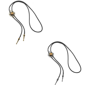 Adjustable PU Leather Cord Tribal Pattern Necklace Gold Alloy Pendant Chain For Concerts Streetwear And Gifts