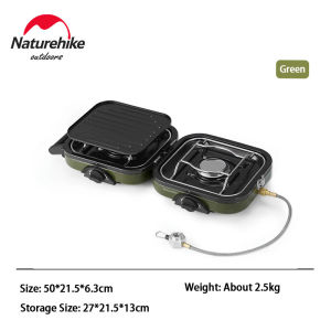 Naturehike Camping Stove Portable Two Modes Cookware Outdoor Picnic Barbecue Grill Foldable Gas Stove Cooking Pot