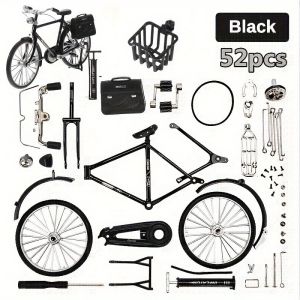 【HCM/24H】Mini Model Hợp Kim Xe Đạp Hợp Kim DIY Retro Xe Đạp Đen Xanh Đỏ Xe Đạp Mẫu