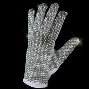 Impersonator Michael Jackson Costumes Stuff Silver Handmade Shining Glove