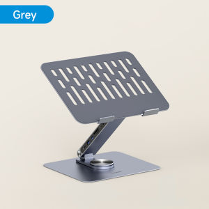 Hagibis 360 Rotation Adjustable Aluminum Laptop Stand For Desk With USB C Dock 8 Port 4k HDMI USB 3.0 5Gbps High Speed Transmission PD 100W Expansion Ergonomic Laptop Riser USB C Hub For Macbook iPad Pro iPhone 16/15 Pro Max Windows Notebook