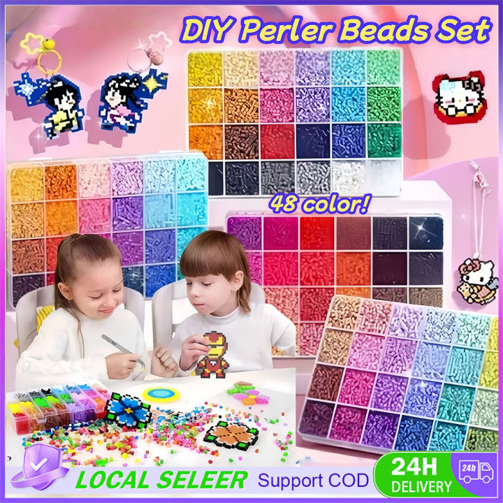 DIY%20Perler%20Beads%20Fuse%20Beads%20Kit%20DIY%20for%20Kids%20Adults%203D%20Puzzle%20Set%20Toy%202.6mm%20Mini%20Fuse%20Beads%20Kit%20for%20Crafts%20Fuse%20Beading%20KitMulticolored%20Iron%20DIY%20Fuse%20Beads%2048%20Colors%20-%20Image%202